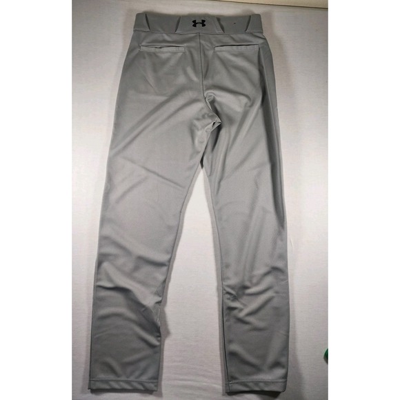 Under Armour Men M Gray UA Utility Relaxed Fit Open Bottom Adult Baseball Pants - Picture 12 of 12